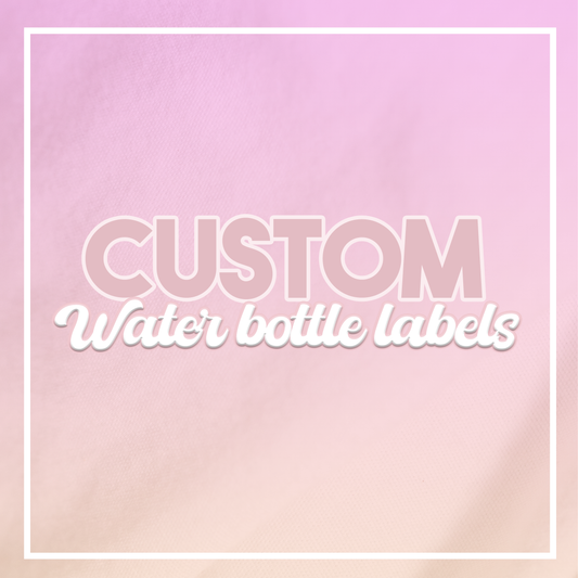 Custom Water Bottle Labels