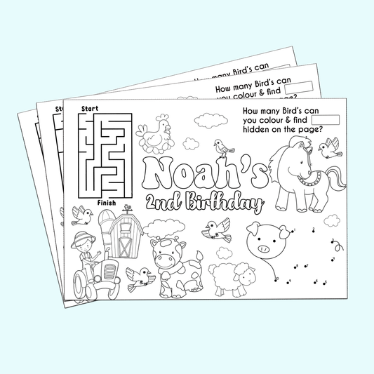 Barnyard Activity Sheet