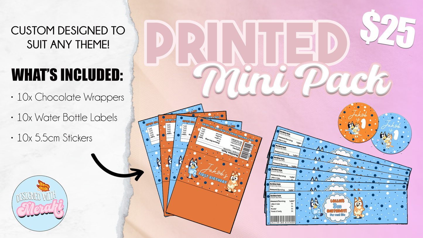 Printed Mini Pack - 10 PACK