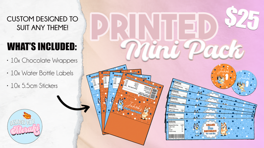 Printed Mini Pack - 10 PACK