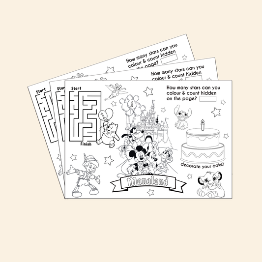 Cartoon Activity Sheet