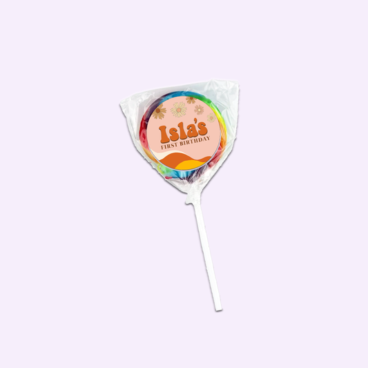 Groovy Flower Lollipops