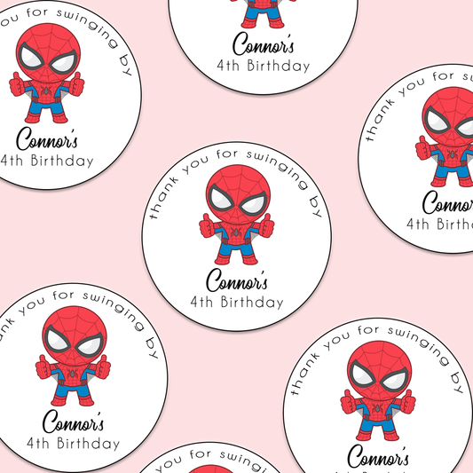 Spiderman Party Stickers