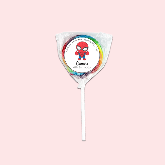 Spidey Lollipops